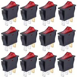 12-Pack LED Rocker Switches