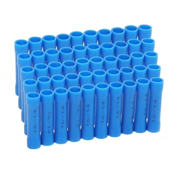 50 Pcs Blue Splice Connectors for 16–14 AWG Wire