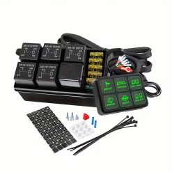 6-Gang Electronic Switch Panel with Relay Control Box